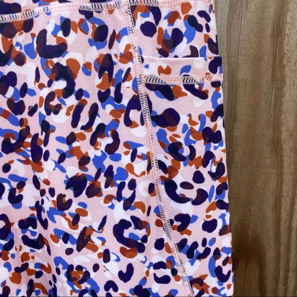 Sage Collective Leopard Print Colorful Workout Leggings - Picture 4 of 7